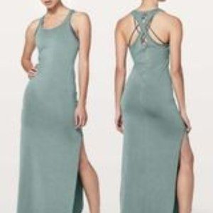 Lululemon Restore And Revitalized Dress Aquatic Green sz 10